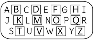Resposta da atividade de completar o alfabeto