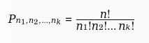 Fórmula geral da permutação com repetição