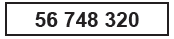 Quadro com número 56.748.320